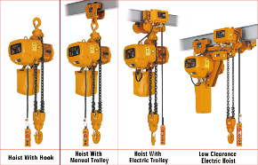 Construction Work HSY Type 1 Ton 3Ton 380V 220V 60HZ 6m Crane Hoistlifting Machine Electric Chain Hoist