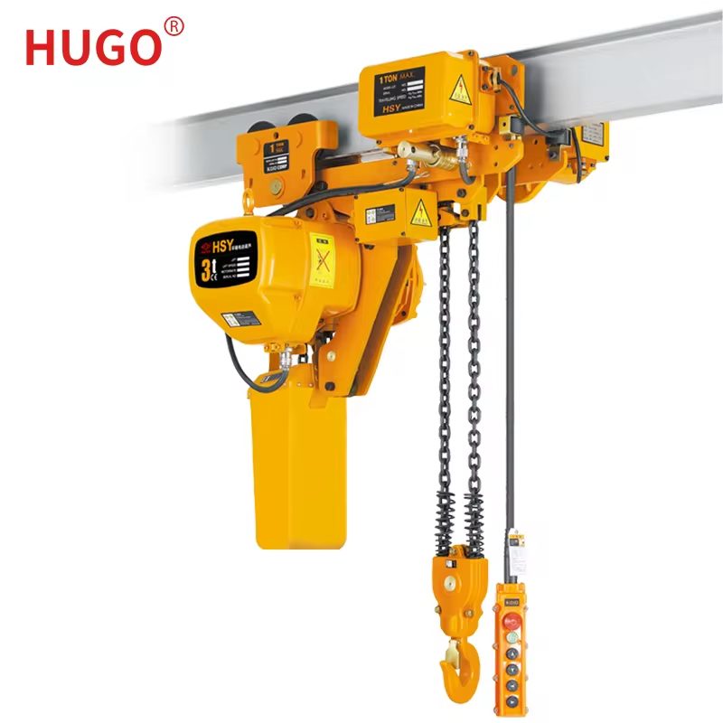 Electric chain hoist with trolley