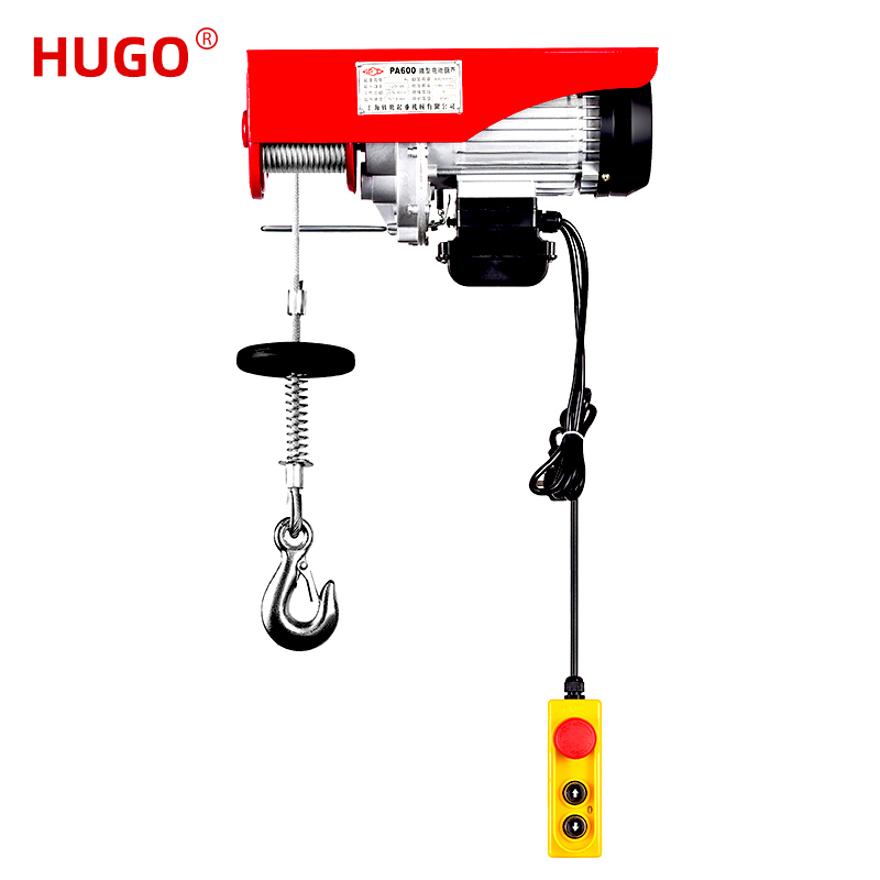 What is the weight capacity of an average electric hoist?