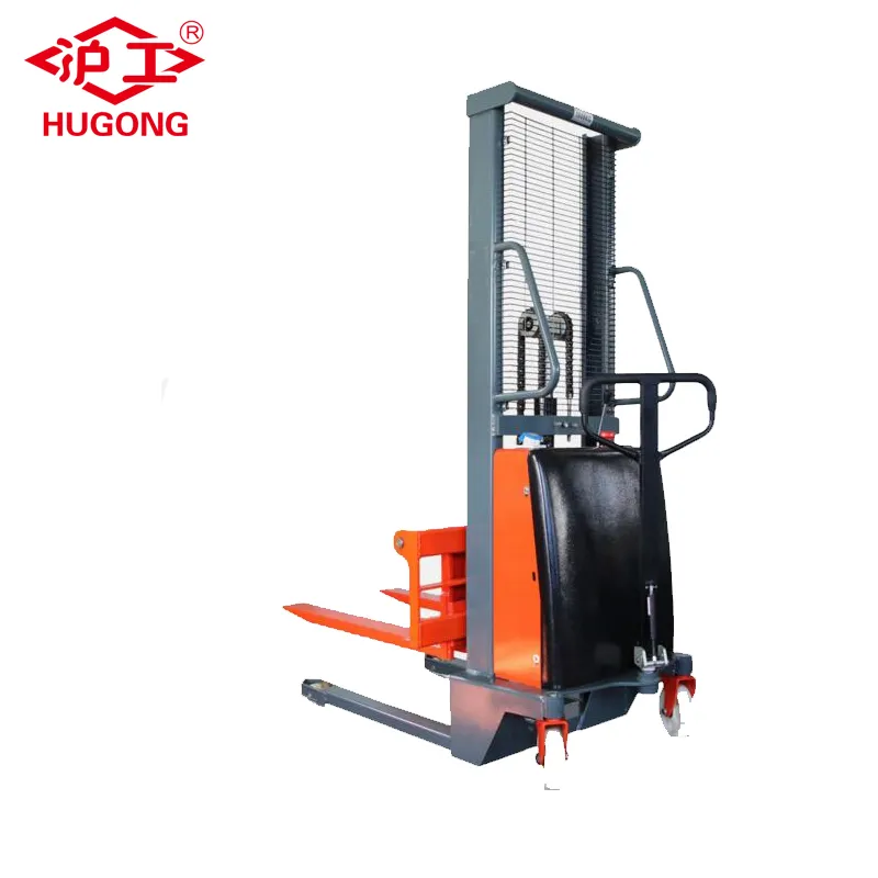 How does the electric stacker work?